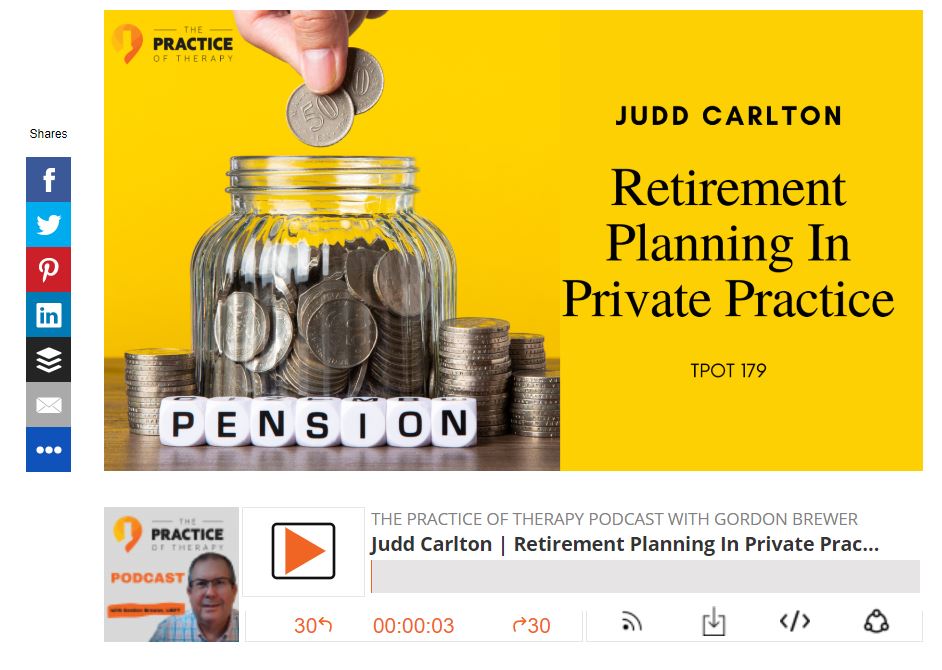 This is a podcast about retirement planning in private practice.